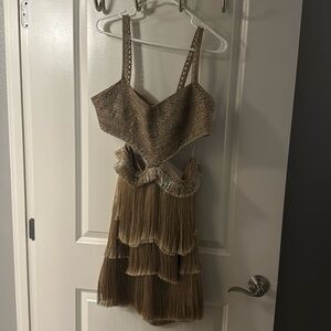 Gold PatBo Designer Dress